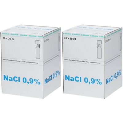 Kochsalzlösung 0,9% Miniplasco connect x2 2x20x20 ml Injektionslösung Image