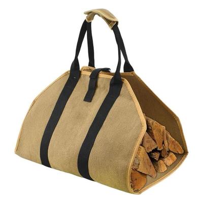 Holzkorb, Holztasche, Holzkorb für Kamin, Holztasche, Holzwagen, Transport von Brennholz Image