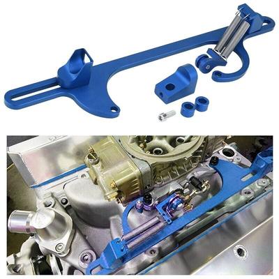 SNQ - Billet-Aluminium-Gaszug-Vergaserhalterung für Holley 4150 und 4160 Series Vergaser, blau Image