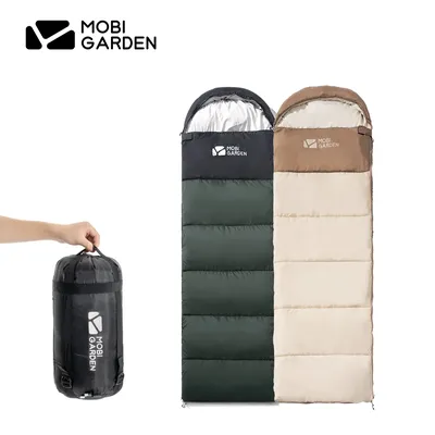 MOBI GARDEN Sleeping Bag Ultralight Waterproof Sleeping Bag Cotton Quilt Portable Envelope Sleeping Bag Camping Sleeping Bags