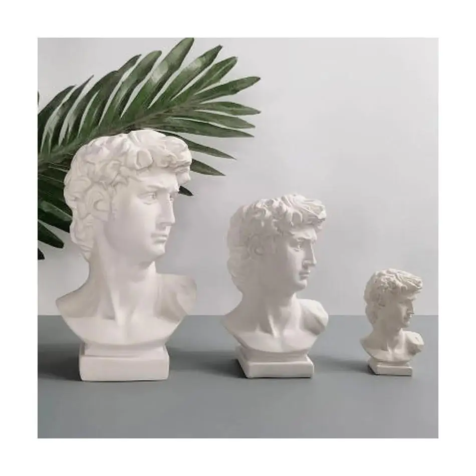 Make-up Pinsel Lagerung Stift Halter David Statue Harz Medici Vase Desktop Organizer Home Decor Ornamente Kreative Kunst Blumentopf Image