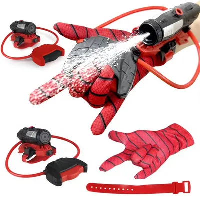 Spinnennetz Schützen Spielzeug Sommer Outdoor-Spielzeug mit Handschuh Handgelenk Wassers prüh gerät Image