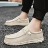 Männer Schuhe Casual Leinwand Loafer Schuhe Licht Atmungsaktive Wohnungen Freizeit Männlichen Vulkanisierte Schuhe Zu Fuß Turnschuhe Plus Größe 39-46
