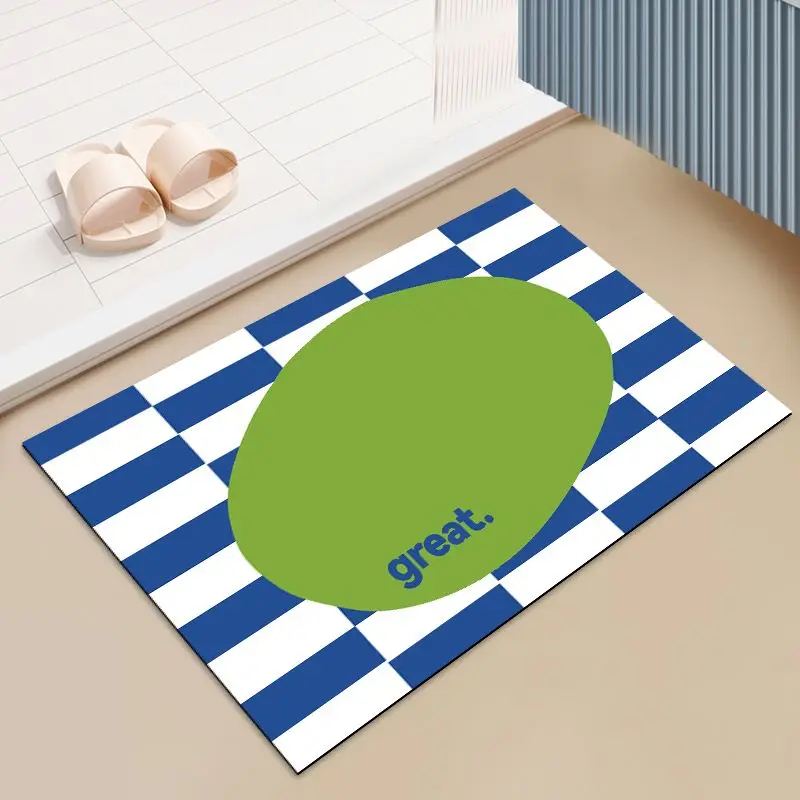 Kieselalgen Schlamm Badezimmer Saug Toilette Eingangstür rutschfeste Fußpolster Toilette schnell trocknende Fußmatte