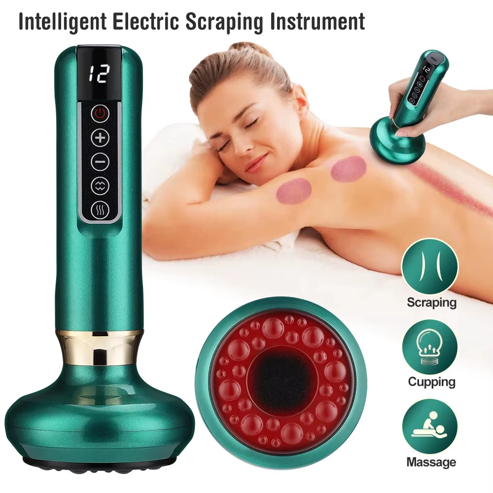 Elektrische Meridian Pinsel Schaben Instrument Chinesische Wiederaufladbare Medizinische Schröpfen Therapie Set Klare Meridiane Instrument Massagegerät Image