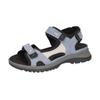 Trekkingsandale WALDLÄUFER "H-Sora", Damen, Gr. 8,5 (42,5), blau (jeansblau, grau, schwarz), Nubukleder, Textil, sportlich, Schuhe, Outdoorschuh, Sommerschuh, Keilabsatz, in bequemer Schuhweite H
