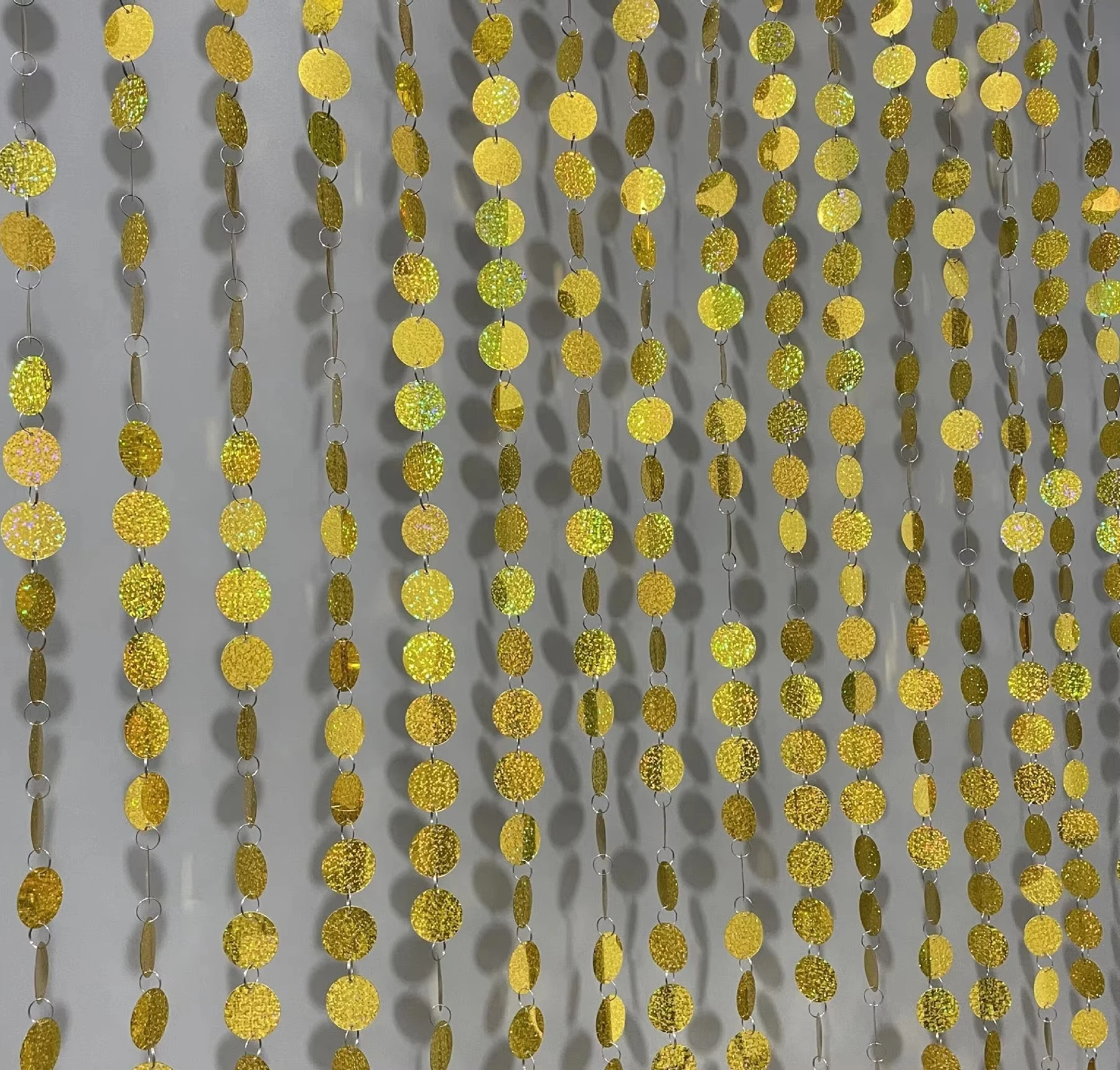 100 Streifen, Pailletten, zum Aufhängen, Folienvorhang, Hintergrund, Geburtstag, Party, Zuhause, Valentinstag, Neujahr, Hintergrunddekoration Image