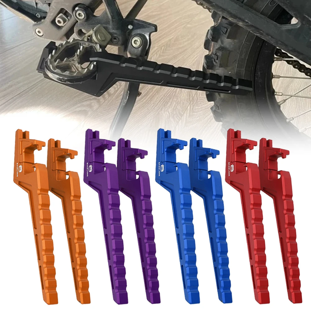 Für 125exc 200 250 300 350 380 400 450 520 525 530 500 exc EXC-F EXC-G 450exc Beifahrer Fußrasten verlängerungen verlängerte Fußrasten Image