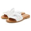 Pantolette LASCANA "Mule, Sandale, offener Schuh", Damen, Gr. 40, weiß, Obermaterial: 100% Lammleder. Futter: 100% Schweinsleder. Decksohle: 100% Rindsleder. Laufsohle: 100% Synthetik, unifarben, modisch, Schuhe, aus Leder
