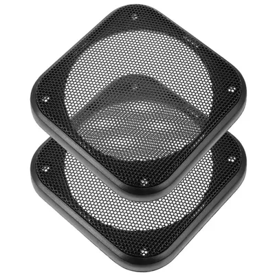 2 Pcs Square Speaker Grille Car Subwoofer Mesh Cover Metal Grill Protector For Speaker Audio