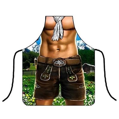 Oktoberfestbier Kostüm Schürze Dirndl Lederhosen Oktoberfest / Bier Bayerisch Bayerisches Paar Wiesn Traditioneller Stil Wiesn Herren Damen Party Bier Festival Stoff im traditionellen Stil Schürze Image