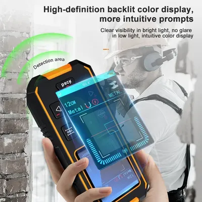 NOYAFA Wall Scanner NF-513 Metal Detector Stud Finder LCD Display Wall Detector Metal AC Live Wires