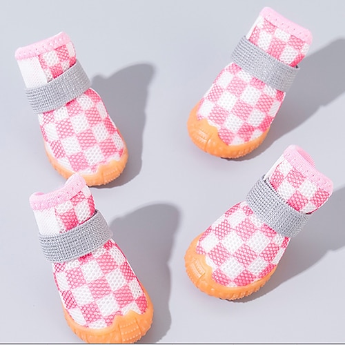 Hundeschuhe für große, kleine und mittelgroße Hunde – atmungsaktive Hundestiefel für den Sommer, Pfotenschutz für heiße Straßenbeläge, für Spaziergänge im Freien im Winter und Schnee, rutschfeste Image