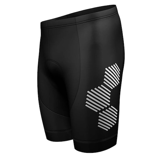 Herren Streifen Radsport-Radhose: Fahrradshorts Gepolsterte Fahrradhose Fahhrad Shorts Unterteile Formpassend Mountainbike MTB Straßenradsport Sport 3D-Polster Schnelltrocknend Schweißableitend Image