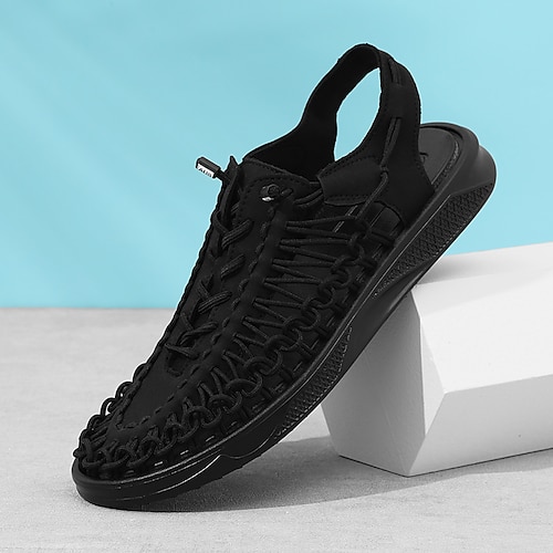 Herren-Sneaker in Rot und Marineblau, Laufschuhe mit einzigartigem Schnürdesign und gepolsterter Sohle für Sport und Freizeit Image