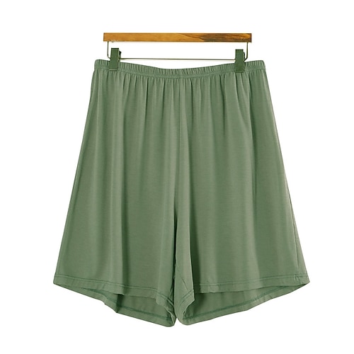Herren Freizeitkleidung Pyjamashorts Einfach Mode Klassisch Lässig Heim Täglich Bett Baumwolle Komfort Weich Atmungsaktiv Shorts Elastischer Bund Sommer Schwarz Rosa Image