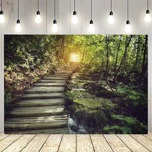 Naturwaldlandschaft Wandteppich zum Aufhängen, große Wandteppiche, Wanddekor, Fotografie, Hintergrund, Decke, Vorhang, Zuhause, Schlafzimmer, Wohnzimmer, Dekoration Image