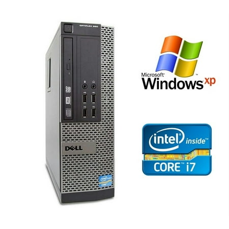 Restored Dell OptiPlex 990 SFF Computer Desktop Intel Core i7 4GB Ram 500GB HDD Windows XP Pro Wi-Fi (Refurbished)