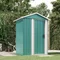 Abri de jardin vert 126x97,5x177 cm, en acier galvanisé, décoration de jardin extérieur, rangement