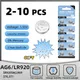 2-10 pièces 1.55V AG6 65mAh 371 piles bouton SR920SW LR920 SR927 171 370 L921 LR69 SR920 pour montre jouets pile à distance pile bouton
