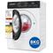 Exquisit Waschmaschine 8kg, Startzeitvorwahl, 47 cm tief, Energieklasse A, Slim-Design, 11 Waschprogramme, 1400 U/min, WA8014-370A weiss