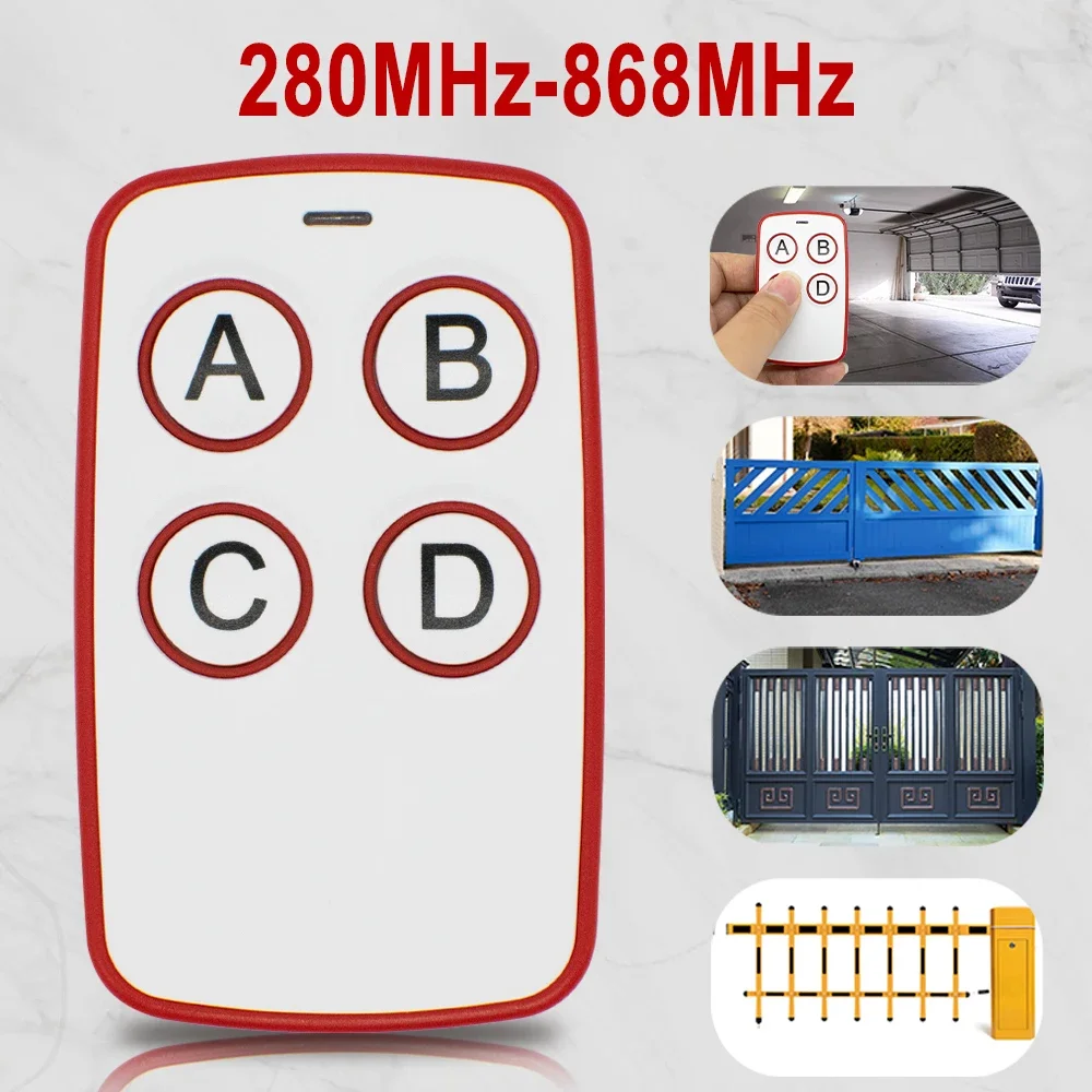 Duplicatore telecomando RF universale per porta del garage 280-868 MHz Codice Grabber Clone 433,92 MHz Cancello Chiave Fob Comando Trasmettitore manuale