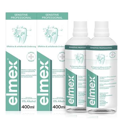 2x Elmex Sensitive Professional Zahnspülung 2x400 ml Spüllösung Image