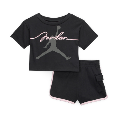 Nike Baby 3-Piece Pointelle Set - Black - Cotton