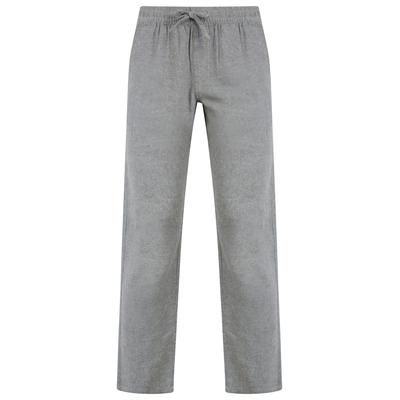 Trousers Renn Cotton Linen Comfort Fit Elasticated Waist Trousers in Grey / S - Tokyo Laundry
