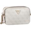 Guess Umhängetasche Noelle Crossbody Camera Logo Bone Weiss Damen