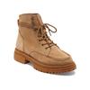 Stiefel ROXY "Work It", Gr. 7(37), gelb (tan), Obermaterial: 98% Leder, 2% Metall / Futter: 100% Textil [Chemiefaser] / Außensohle: 100% TPR, Schuhe Schnürboots