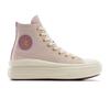 Sneaker CONVERSE "CHUCK TAYLOR ALL STAR MOVE PLATFORM GOLD LUXE", Gr. 37,5, orchid dust, egret, gold, Synthetik, sportlich, Schuhe