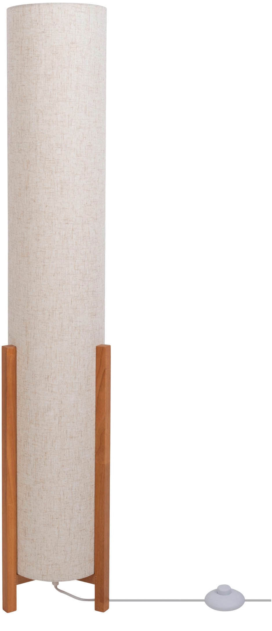 NÄVE Stehlampe "Matida", beige (natur), 1, Ø 18cm H: 110cm, 1 Stk., Leuchten, 1xE27 exkl., Holzgestell, Textilschirm natur, H: ca. 32cm, D: ca. 22cm Image