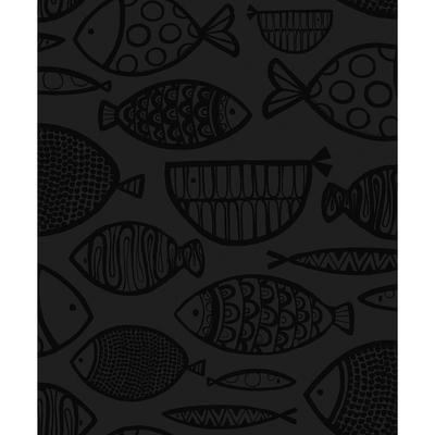 Seabrook Designs Cadence Fish Non-Woven Unpasted Wallpaper