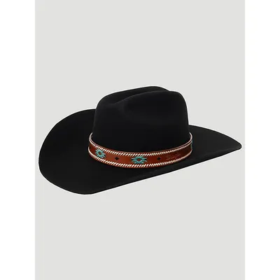 Wrangler Mens Rodeo Days Cowboyboy Hat Black Size One Size
