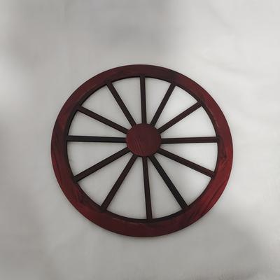 TEMU Wood Wagons Wheel, Decorative Wooden Wheels, Style Wagon Wheels Decor Vintage Rustic Wall Hanging Wood Cartwheel Decor For Garden Bar Patio Garage 30cm Image