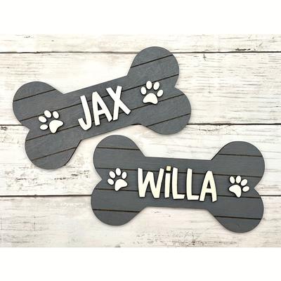 TEMU Personalized Wood Crate Sign /personalized Pet Gift / Custom Decor / Custom Kennel Sign / Handmade Dog Bone Sign / Custom Dog Gift Image