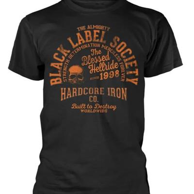 TEMU Men's Vintage Skull Graphic T-shirt - 100% Cotton, Black Label Design, Casual Round Neck Short Sleeve Tee, Casual Attire Or Gift Image