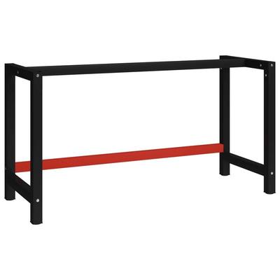 TEMU Metal Workbench Frame 150x57x79 And Red Image