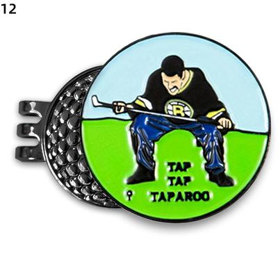 TEMU Fun Creative Golf Ball Marker Hat Clip, Men's Golf Accessories, Golf Stamp Fun Golf Gift, Golf Hat Ornament, And Remove Image