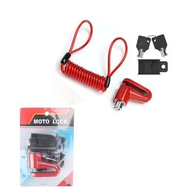 TEMU Disc Brake Lock For Scooters, Bicycles And Anti-theft Stainless Steel Structure Suitable For All Models Bicycle Theft Protection | Coiled | Structure Image