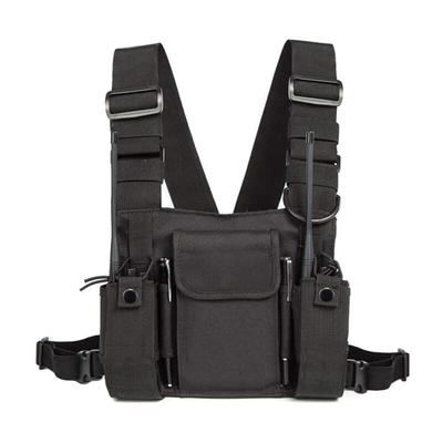 Walkie Talkie Schultertasche Brusttasche, Radio Brusttasche Harness, Two Way Radio Rucksack Halter,