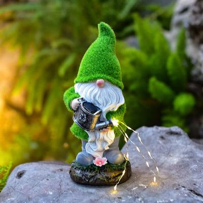 Dekoratives Garten-Nachtlicht, Solar-Bewässerungs-Kobold-Ornament (28 cm) Image