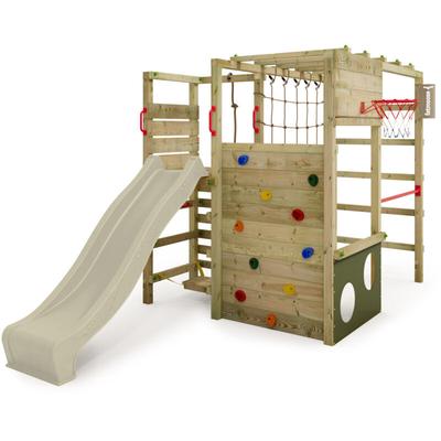 FATMOOSE Klettergerüst Spielturm ActionArena mit Rutsche, Gartenspielgerät mit Leiter & Image