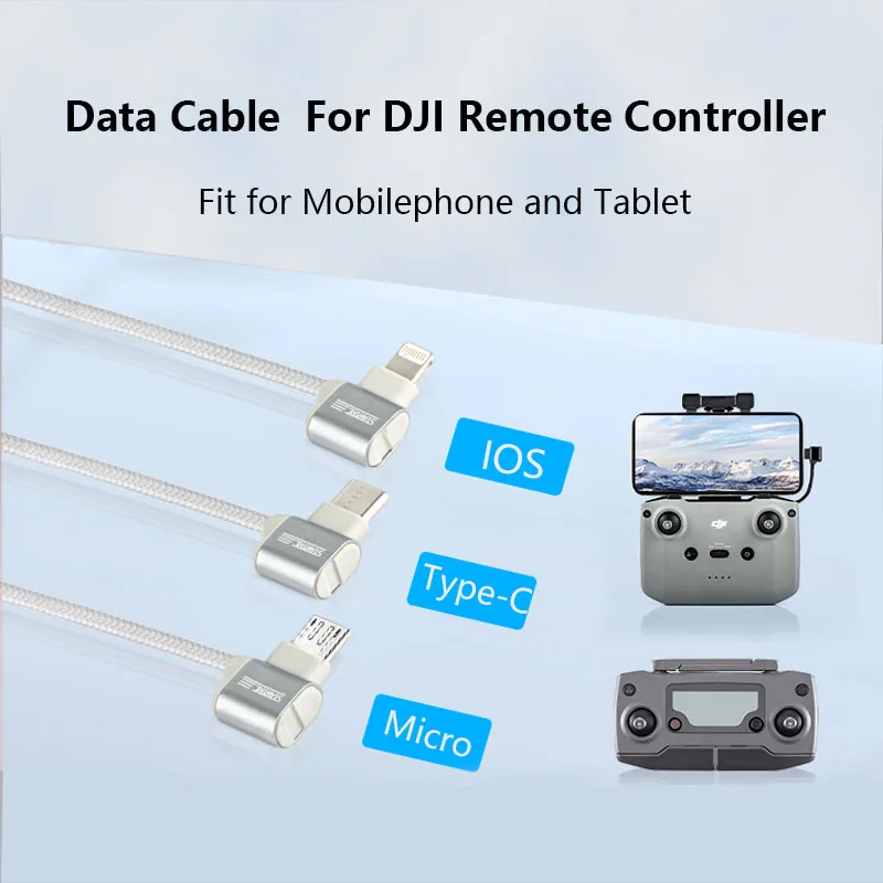 Datenkabel für Dji Mini 2/Air 2s/Mavic 3/Air 3 Telefon Tablet Verlängerung kabel Typ C zu iOS Typec Fernbedienung kabel 30cm/12'' Image