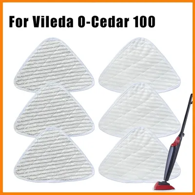 Hochwertiges Mikrofaser-Dampfwischer-Pad, Dampfreiniger-Teile, dreieckige Ersatztücher für O-Cedar/vileda 100, Mikrofaser-Clot Image