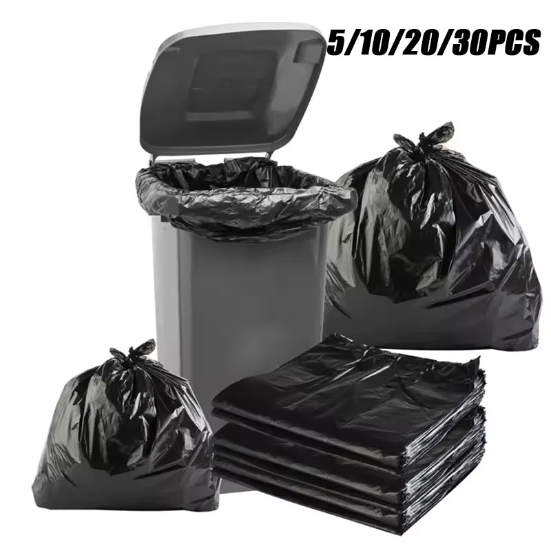 5/10/20/30PCS Schwarz Große Müllsäcke Küche Hotel Reinigung Müllsäcke Kleidung Andere Verschiedenes Lagerung Container