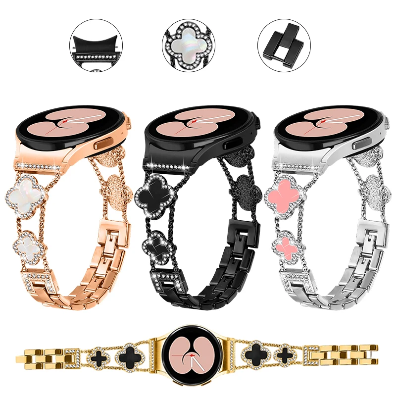 NEUES Diamantarmband für Galaxy Watch 4/5/6/7/FE-Armband Smart Watch Ersatzarmband Galaxy Watch7 Armband ohne Lücken Image