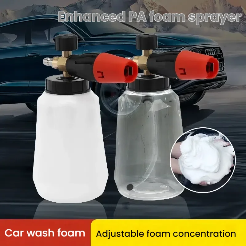 Schaum Spray Flasche Big Mouth Schnee Schaum Spritzpistole Reinigung Maschine Hochdruck Einstellbare Spray Winkel Bewässerung Reinigung Werkzeug Image