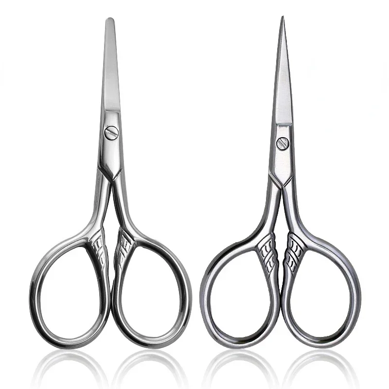 1Pcs Für Maniküre Nagel Häutchen Bart Und Schnurrbart Trimmer Nase Haar Werkzeug Edelstahl Kleine Make-Up Pflege Schere Augenbrauen Image